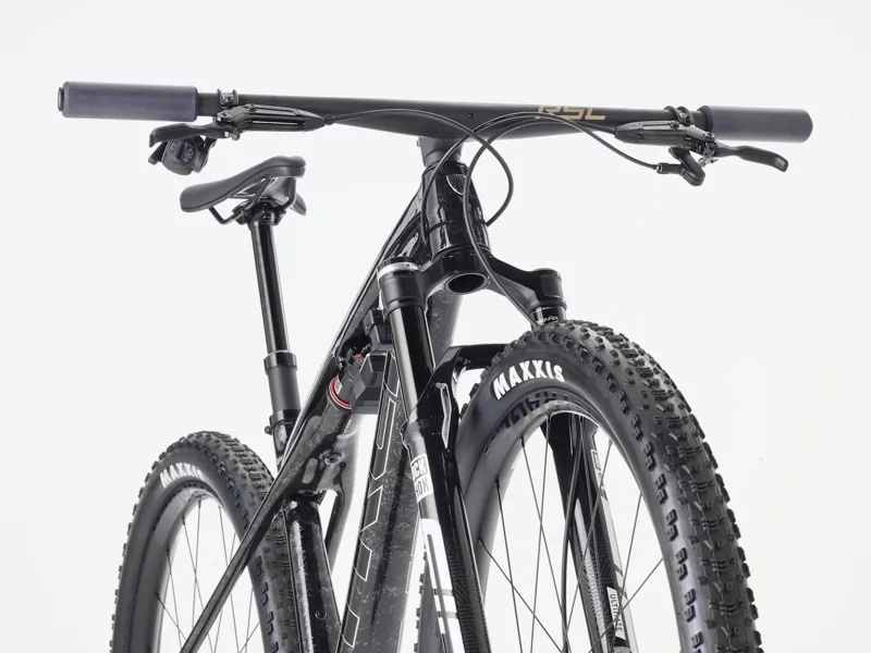 Trek Supercaliber SLR 9.8 X0 Flight Attendant Gen 2 Mountain Bike in Carbon Smoke/Galactic Grey Marble-2