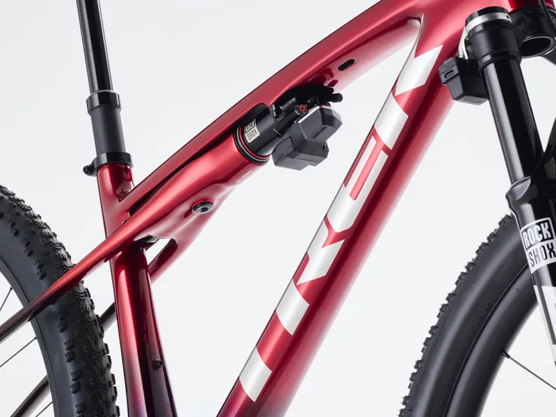 Trek Supercaliber SLR 9.8 X0 Flight Attendant Gen 2 Mountain Bike in Red Smoke/Drizzle-4