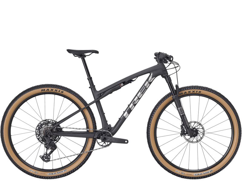 Trek Supercaliber SL 9.6 Gen 2 XC MTB in Matte Carbon/Gloss Black Splatter