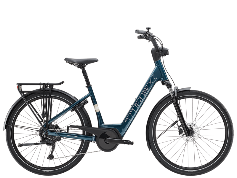 Trek Verve+ 2 Gen 3 Lowstep e-Hybrid Bike In Dark Aquatic