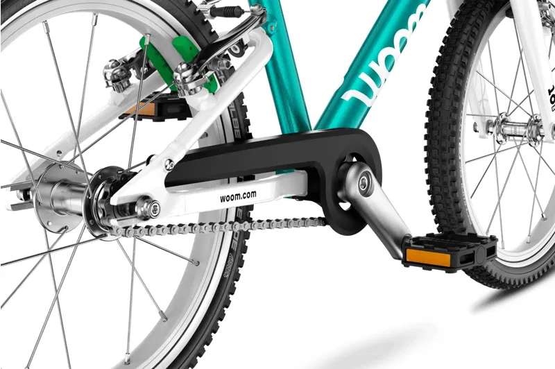 Woom GO 3 AUTOMAGIC Kids Bike in Metallic Turquoise-9