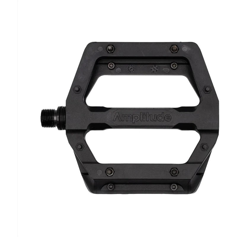 Amplitutde G100 Flat Pedals with replaceable pins in black-1