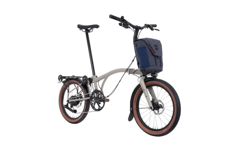 Brompton Electric G Line 4-speed E-Folding Demo Traildust White-1