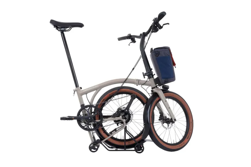 Brompton Electric G Line 4-speed E-Folding Demo Traildust White-2