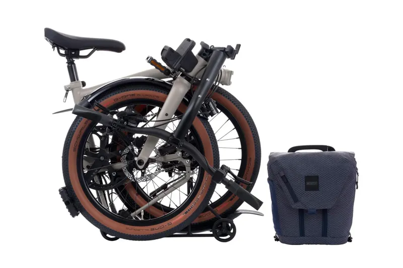 Brompton Electric G Line 4-speed E-Folding Demo Traildust White-3