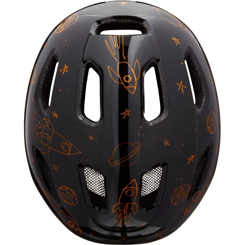 Lazer PNut KC Kid's Helmet in Flying Rocket Black-3