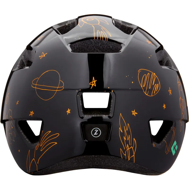 Lazer PNut KC Kid's Helmet in Flying Rocket Black-4
