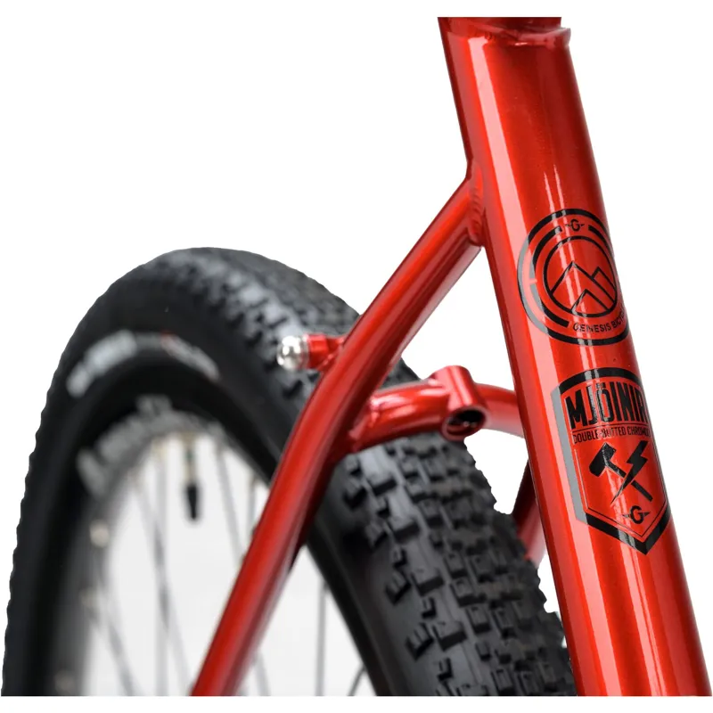 Genesis Croix De Fer 10 FB Flat Bar Road Bike in Red-6