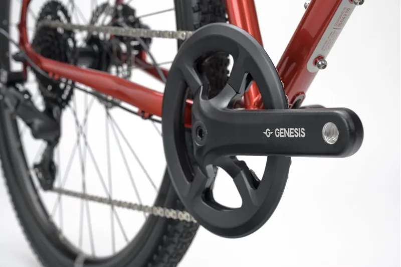 Genesis Croix De Fer 10 FB Flat Bar Road Bike in Red-7