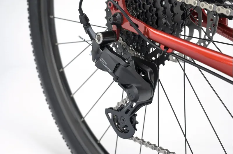 Genesis Croix De Fer 10 FB Flat Bar Road Bike in Red-8