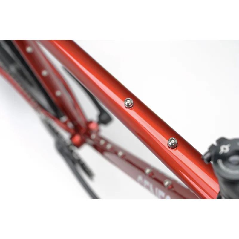 Genesis Croix De Fer 10 FB Flat Bar Road Bike in Red-9