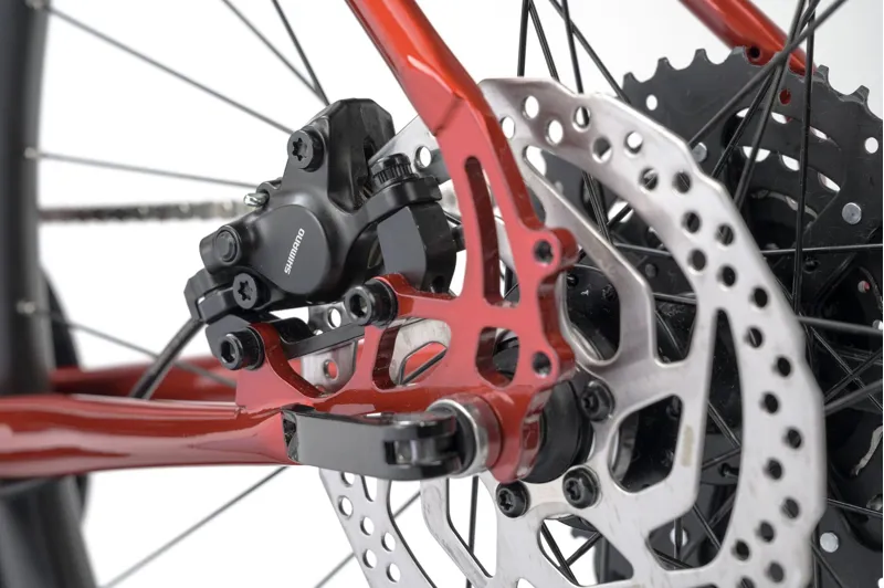 Genesis Croix De Fer 10 FB Flat Bar Road Bike in Red-10