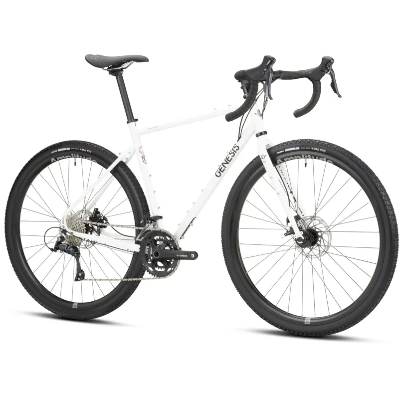 Genesis Croix De Fer 10 Gravel Road Bike in White-1