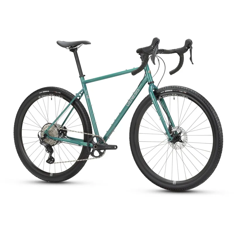 Genesis Croix De Fer 40 Gravel Road Bike in Sterling Gloss Green-1