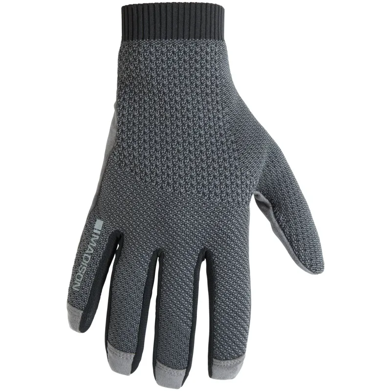 Madison Flux Knit Trail Gloves Black Grey