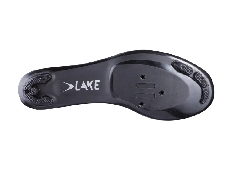Lake CX190 Road Cycling Shoes in Black/Silver-4