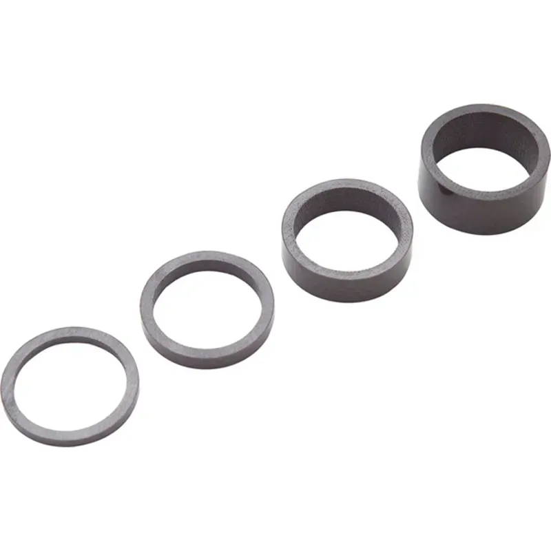 Pro 1-1/8in 3K Carbon Spacer Set in Black