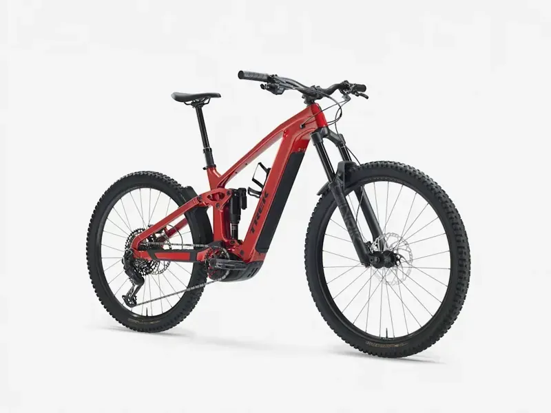 Trek Rail+ 9.7 eMountain Bike in Fury Red/Dark Star-1