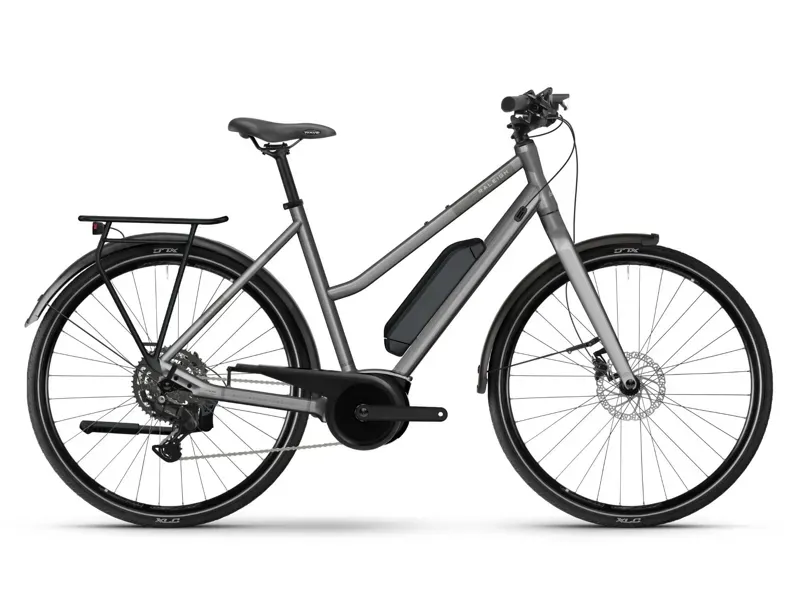 Raleigh Captus Mid Step E-Bike in Platinum Chrome