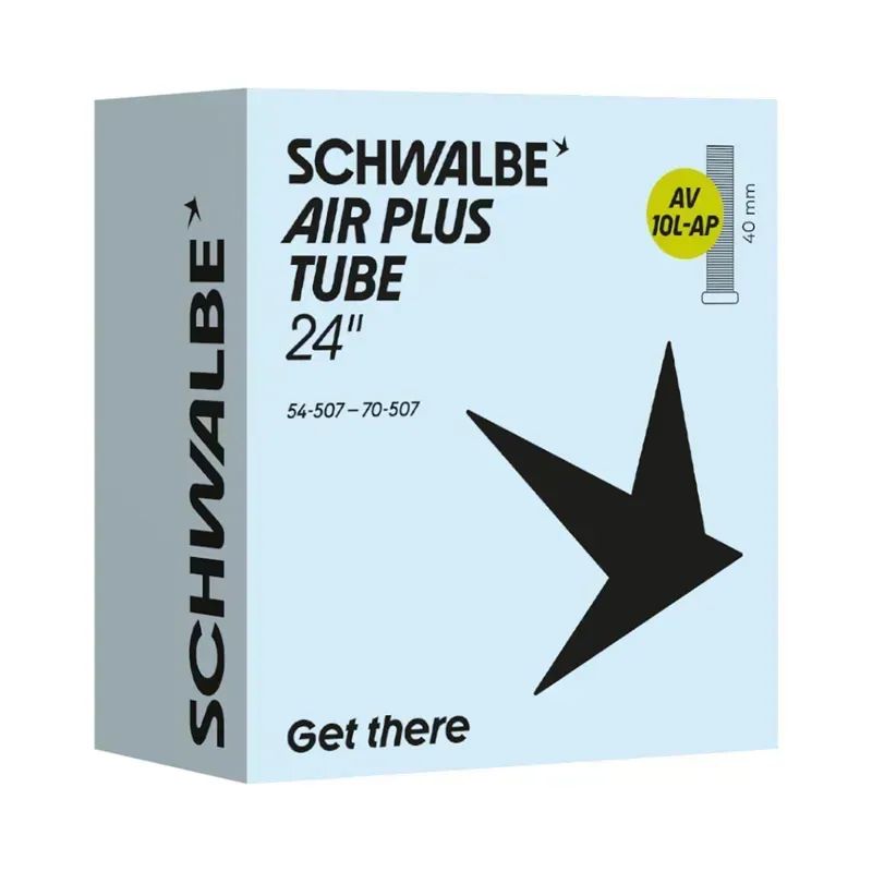 Schwalbe AV10 24-inch Air Plus Inner Tubes 24x in Light Blue