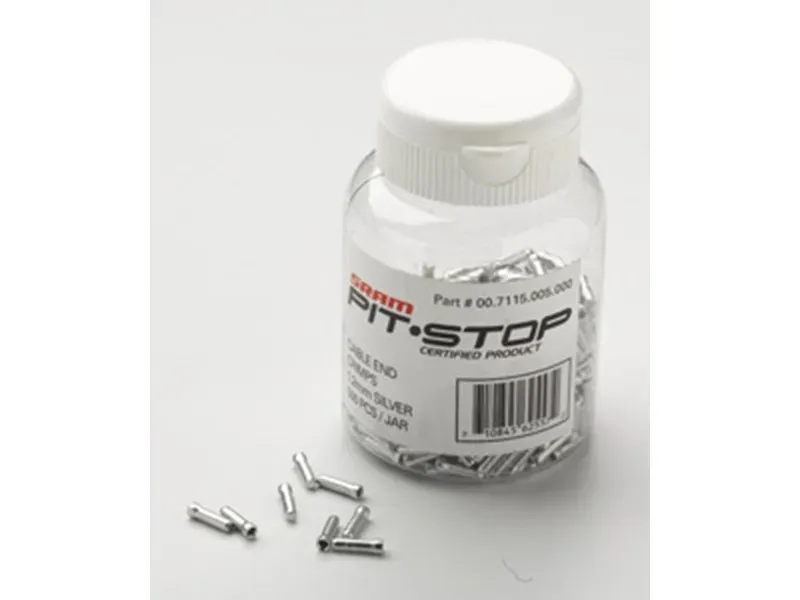 SRAM 1.8mm Cable Ends in Silver