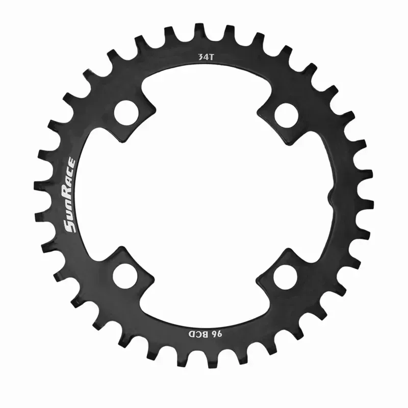 Sunrace MS00 Steel Narrow-Wide Chainring in Black