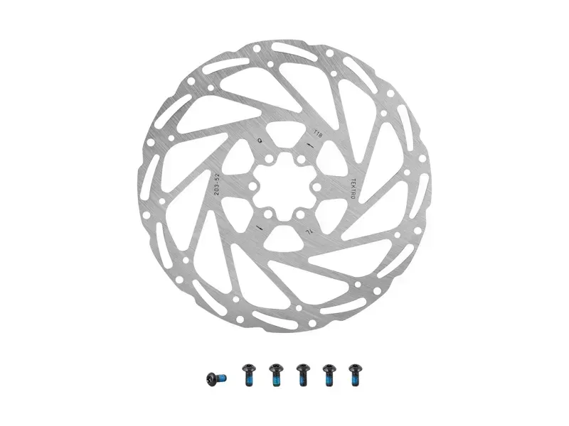 Rotor Tektro TR160-52 160mm 6-Bolt Rotor Te SILVER 160 mm-2