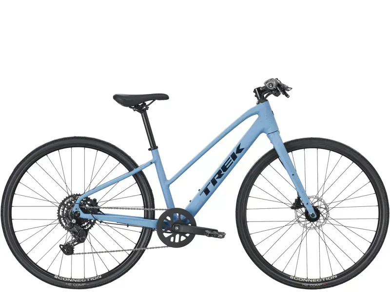 Trek FX 2 Midstep Gen 4 Hybrid / City Bike in Fjord Blue