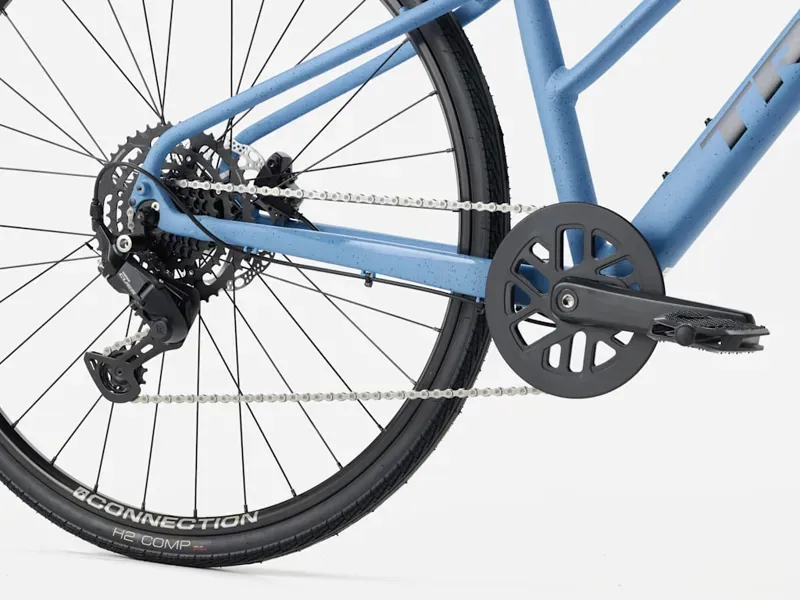 Trek FX 2 Midstep Gen 4 Hybrid / City Bike in Fjord Blue-4