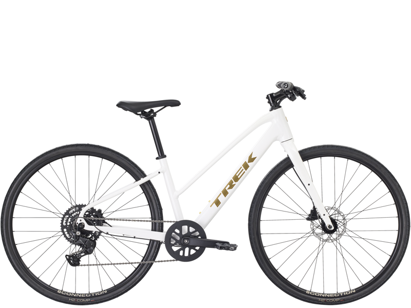Trek FX 2 Midstep Gen 4 Hybrid/City Bike in Crystal White