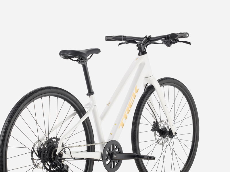 Trek FX 2 Midstep Gen 4 Hybrid/City Bike in Crystal White-1