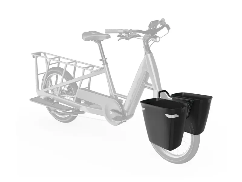 Basket Trek Fetch+ 2 Front Pannier And Rack Kit Bl BLACK 33.5cm L x 18.5cm W x 30.5cm H-1