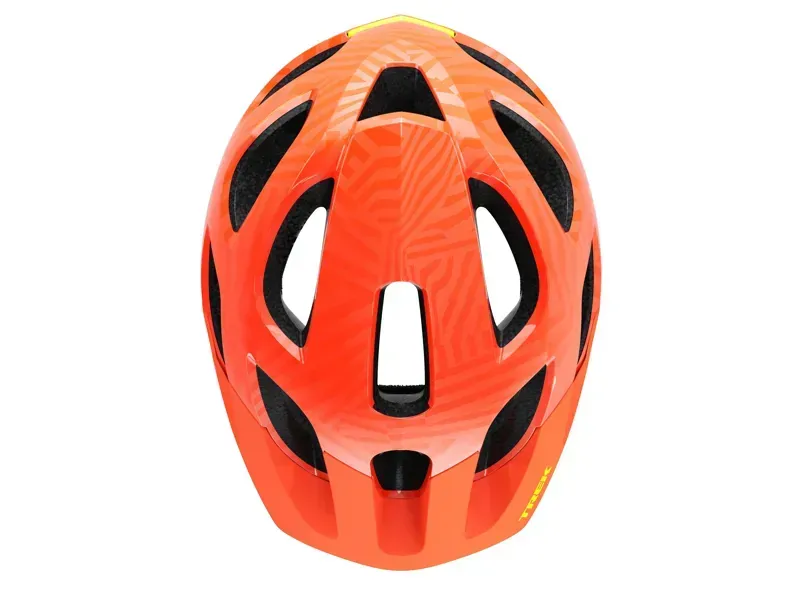 Trek Tyro Kids Bike Helmet In Radioactive Orange/Gloss-5