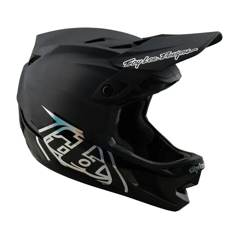 Troy Lee Designs D4 Carbon MIPS Helmet in Black/Silver-2