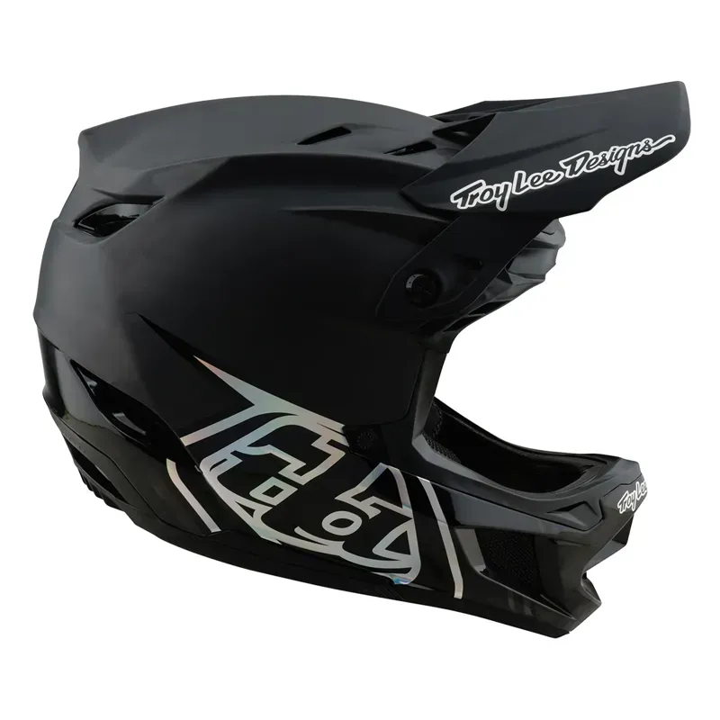 Troy Lee Designs D4 Carbon MIPS Helmet in Black/Silver-3