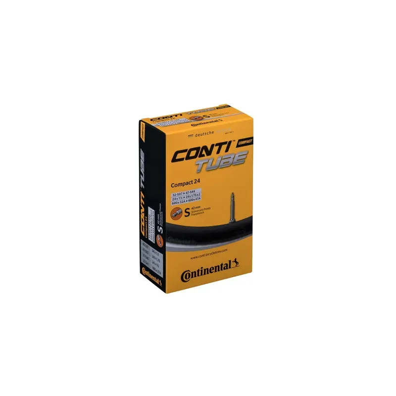 Continental Compact Presta Valve 42mm Inner Tube in Black-1