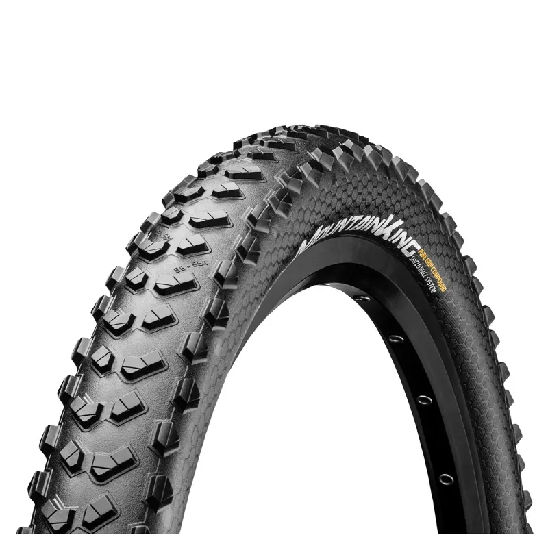 Continental Mountain King ShieldWall Fld. PureGrip Cmpd. Tyre in Black
