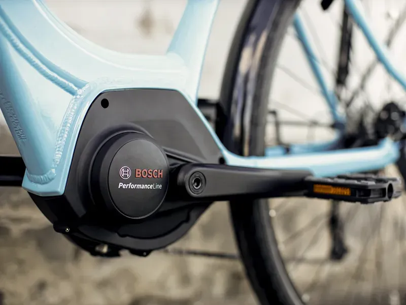 Trek Verve+ 2 Lowstep 300wh Electric Hybrid Bike in Blue-7