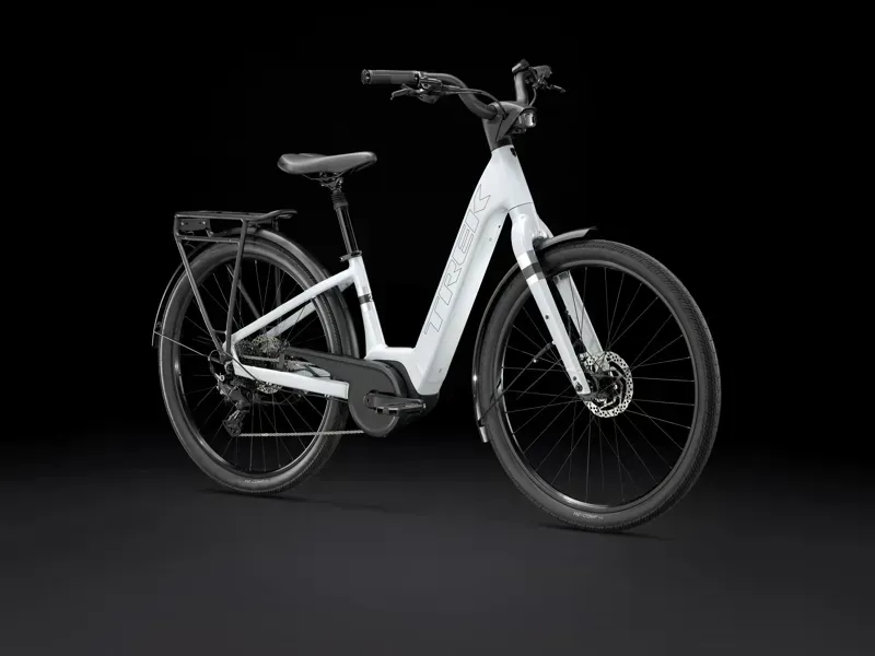 Trek Verve+ 2 Lowstep Gen 3 e-Hybrid Bike In Plasma Grey Pearl-1