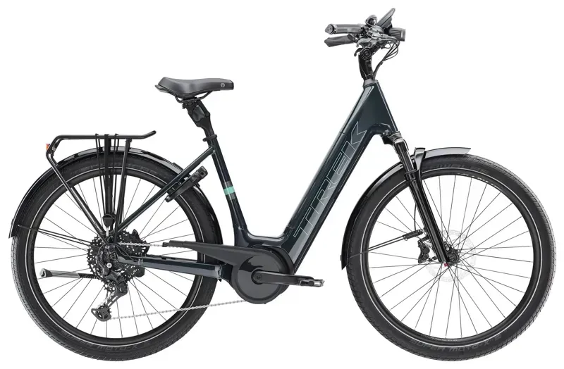 Trek Verve+ 5 Lowstep 400Wh Hybrid Bike In Nautical Navy