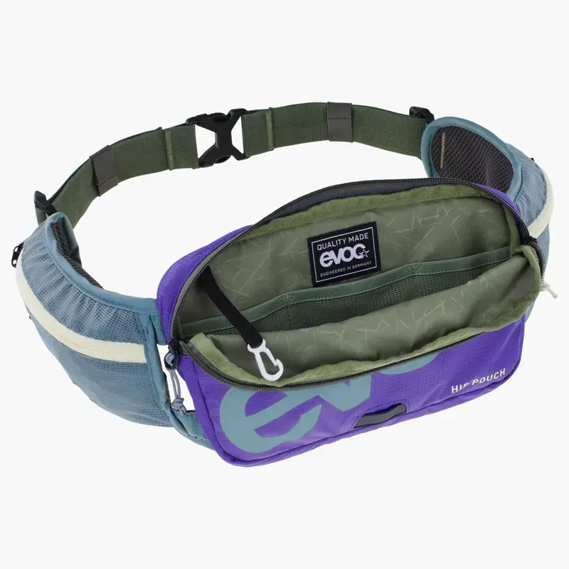 EVOC Hip Pouch in Steel/Violet/Dark Olive-3