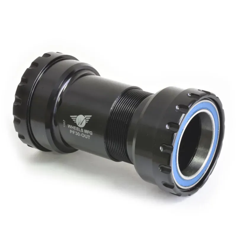 Wheels Manufacturing PF30 to Outboard ABEC-3 Bearing Bottom Bracket in Black